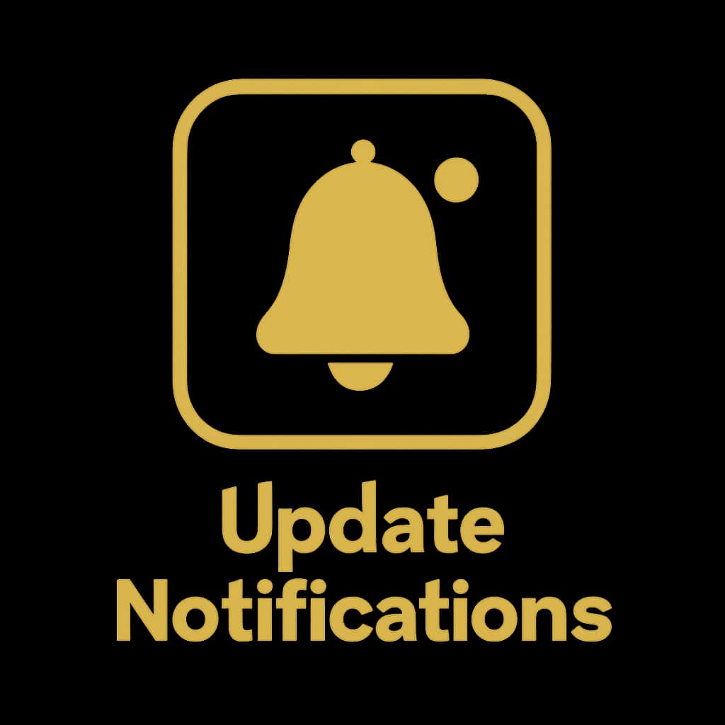 A professional badge for Barat Club Update Notifications.