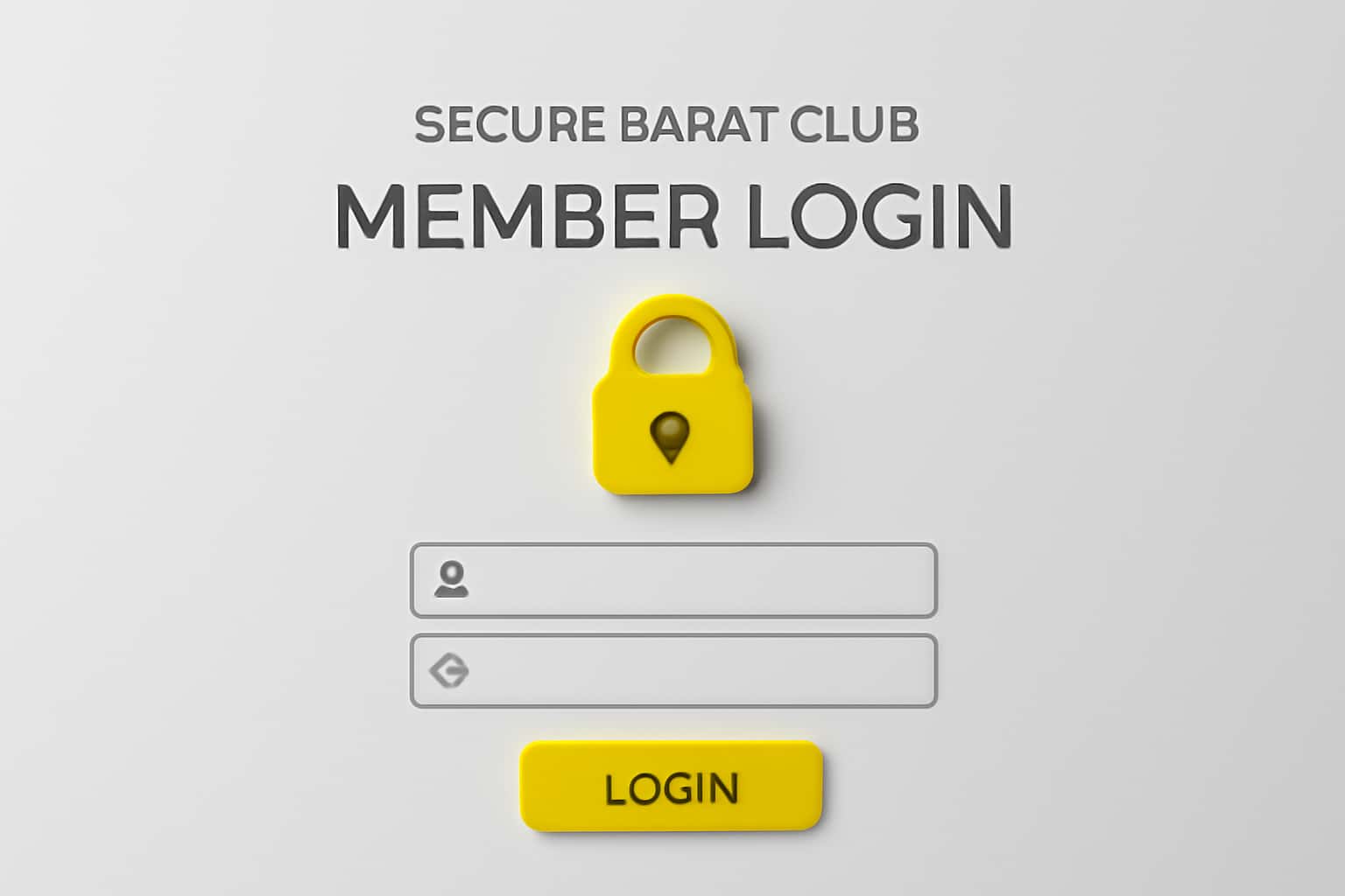 Secure Barat Club Member Login Interface
