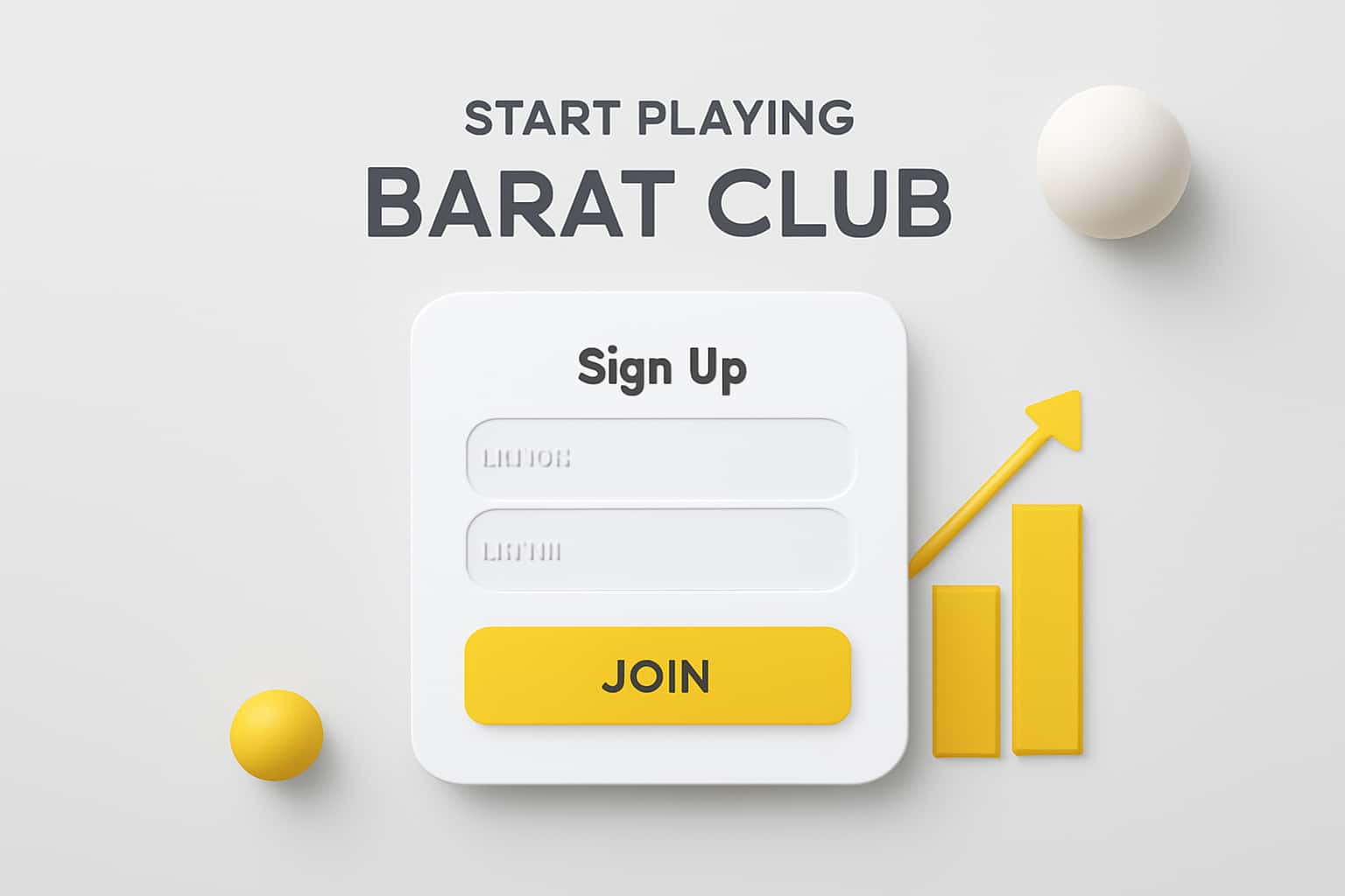 Start Playing Barat Club - Sign Up Interface