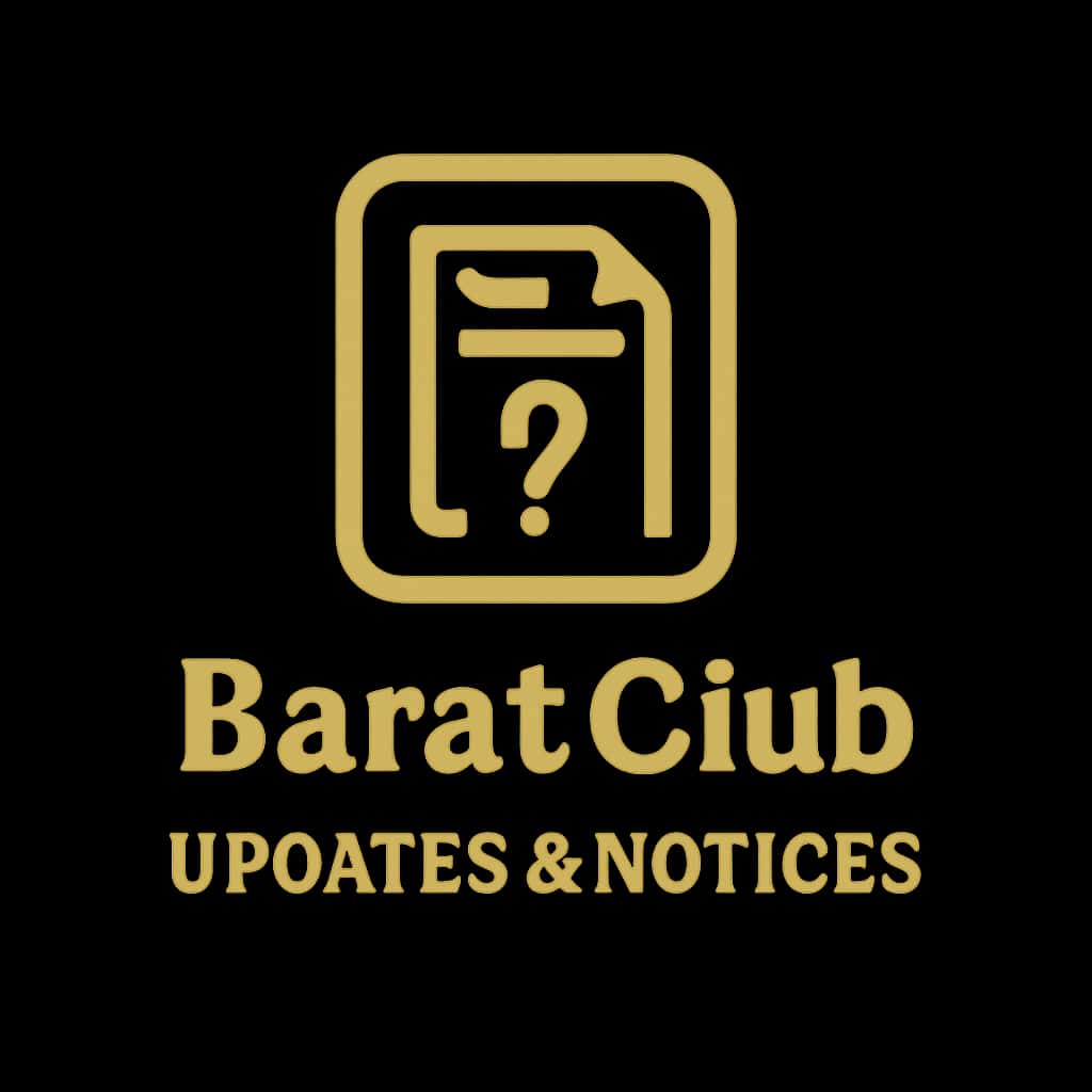 Icon representing Barat Club Updates & Notices.